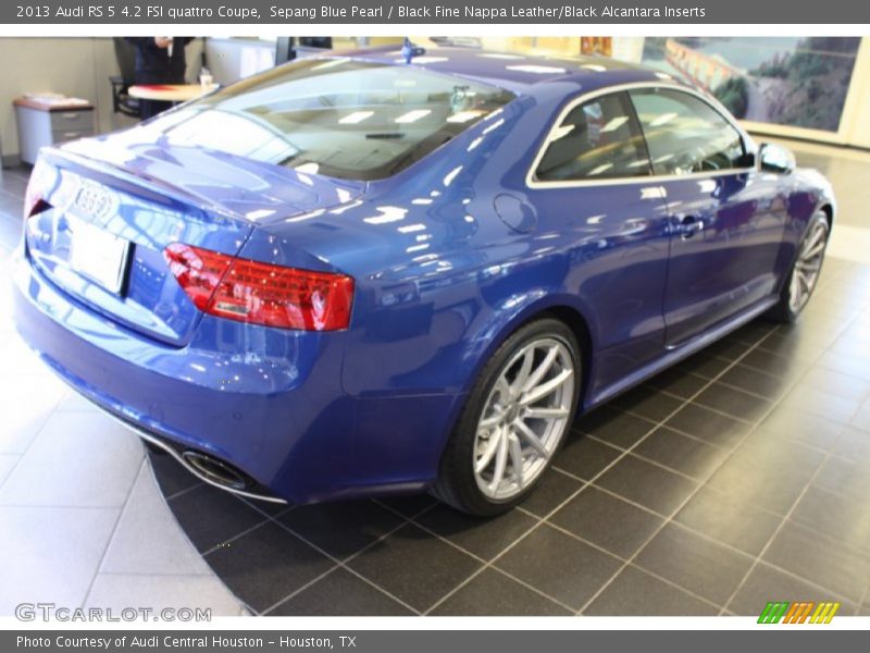Sepang Blue Pearl / Black Fine Nappa Leather/Black Alcantara Inserts 2013 Audi RS 5 4.2 FSI quattro Coupe