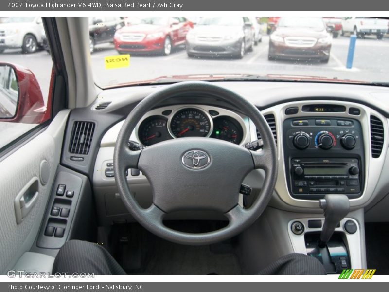 Salsa Red Pearl / Ash Gray 2007 Toyota Highlander V6 4WD