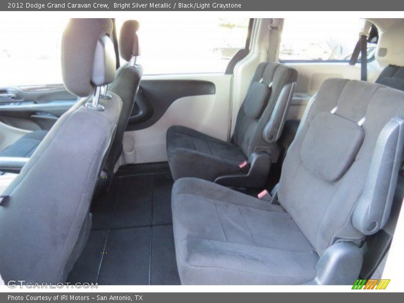 Bright Silver Metallic / Black/Light Graystone 2012 Dodge Grand Caravan Crew