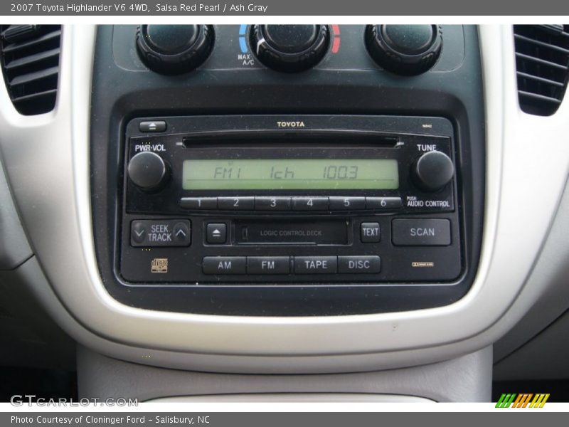 Salsa Red Pearl / Ash Gray 2007 Toyota Highlander V6 4WD