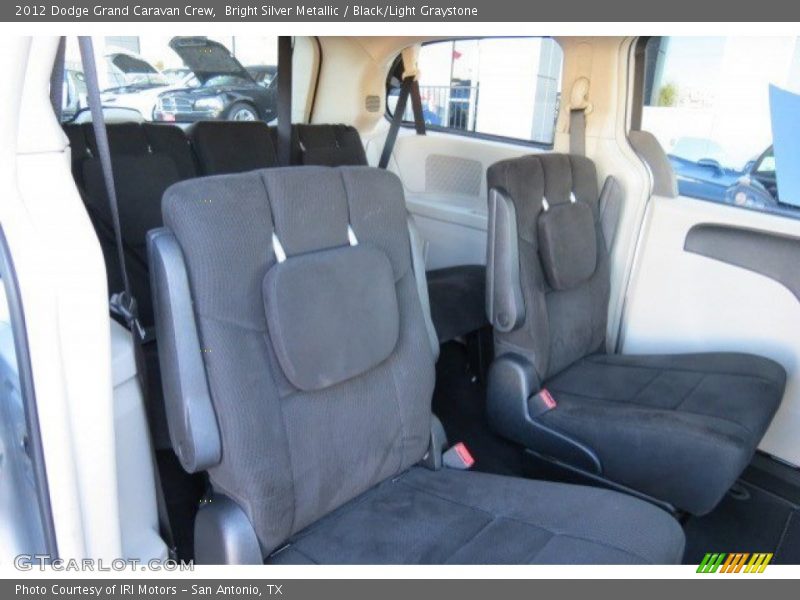 Bright Silver Metallic / Black/Light Graystone 2012 Dodge Grand Caravan Crew
