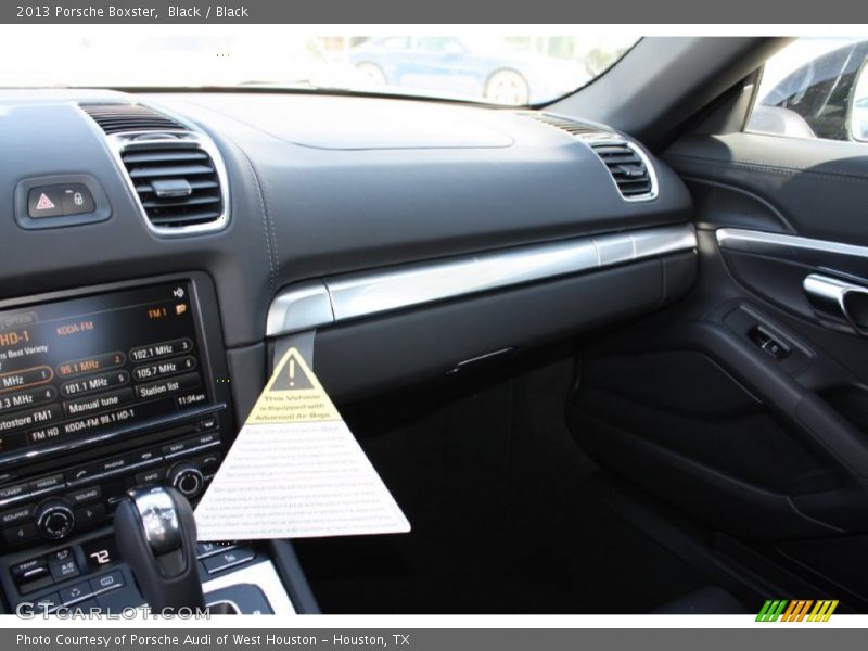 Dashboard of 2013 Boxster 