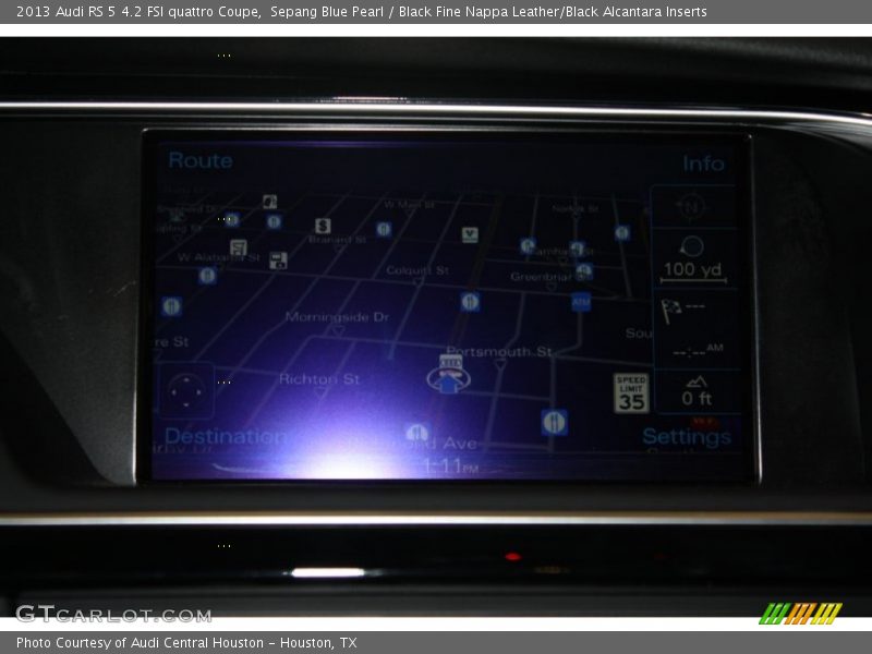 Sepang Blue Pearl / Black Fine Nappa Leather/Black Alcantara Inserts 2013 Audi RS 5 4.2 FSI quattro Coupe