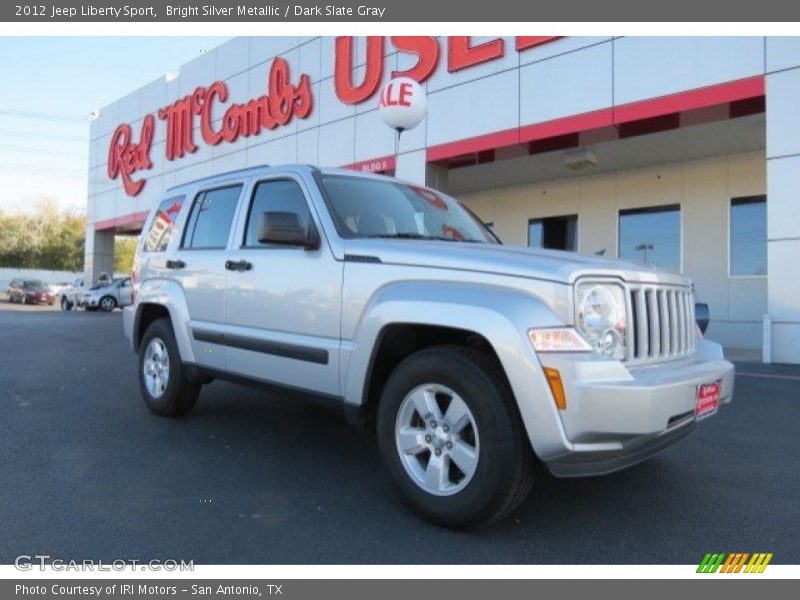 Bright Silver Metallic / Dark Slate Gray 2012 Jeep Liberty Sport