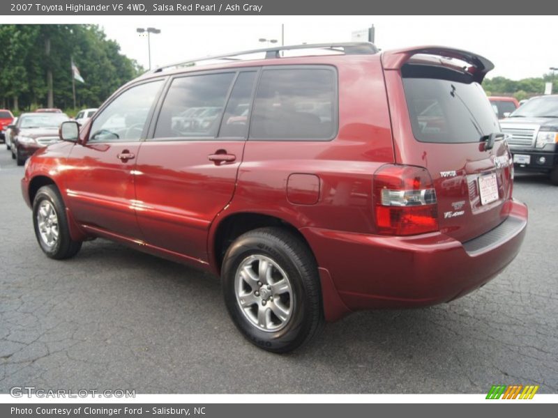 Salsa Red Pearl / Ash Gray 2007 Toyota Highlander V6 4WD