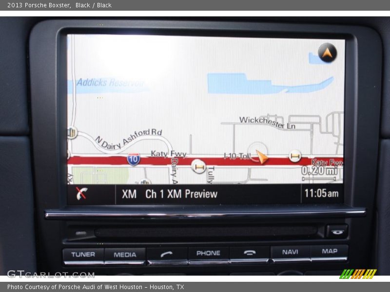 Navigation of 2013 Boxster 