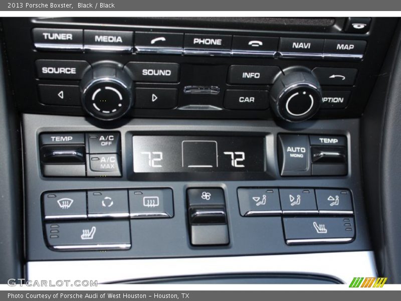 Controls of 2013 Boxster 