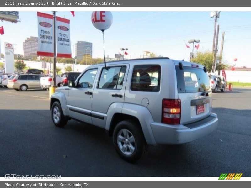 Bright Silver Metallic / Dark Slate Gray 2012 Jeep Liberty Sport