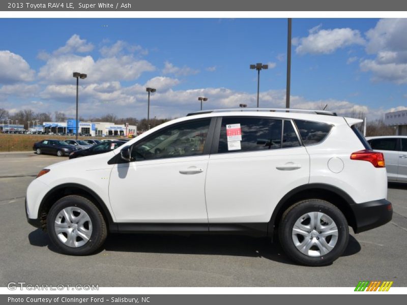 Super White / Ash 2013 Toyota RAV4 LE