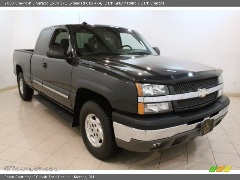 Dark Gray Metallic / Dark Charcoal 2003 Chevrolet Silverado 1500 Z71 Extended Cab 4x4