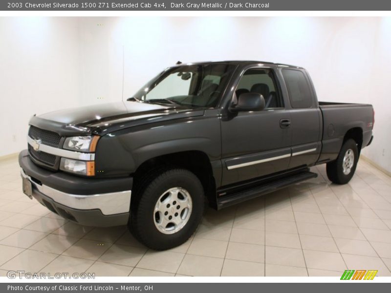 Dark Gray Metallic / Dark Charcoal 2003 Chevrolet Silverado 1500 Z71 Extended Cab 4x4