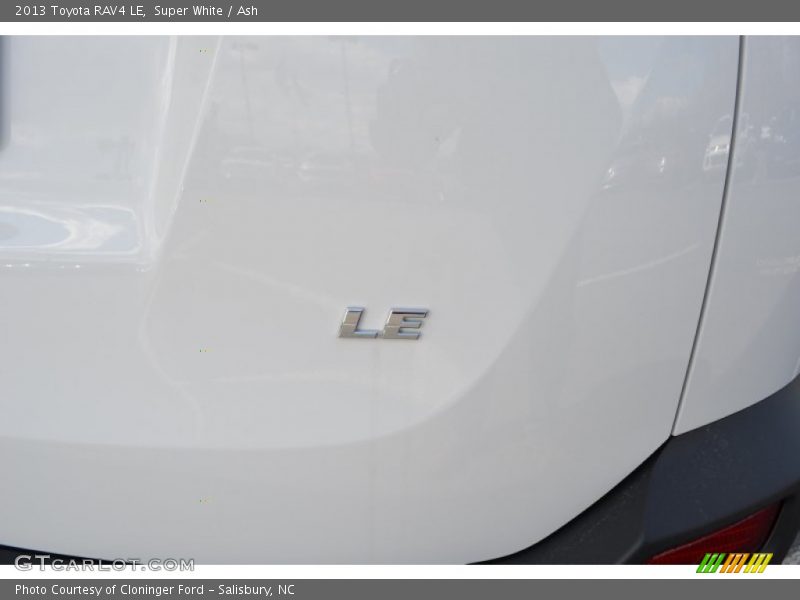 Super White / Ash 2013 Toyota RAV4 LE