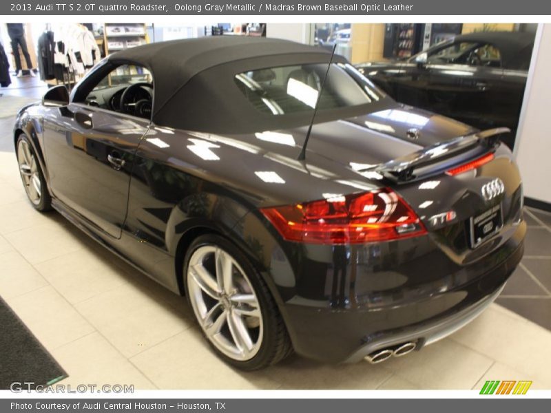 Oolong Gray Metallic / Madras Brown Baseball Optic Leather 2013 Audi TT S 2.0T quattro Roadster