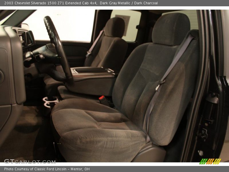 Dark Gray Metallic / Dark Charcoal 2003 Chevrolet Silverado 1500 Z71 Extended Cab 4x4