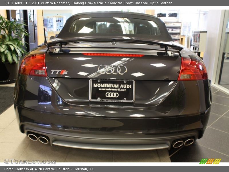 Oolong Gray Metallic / Madras Brown Baseball Optic Leather 2013 Audi TT S 2.0T quattro Roadster
