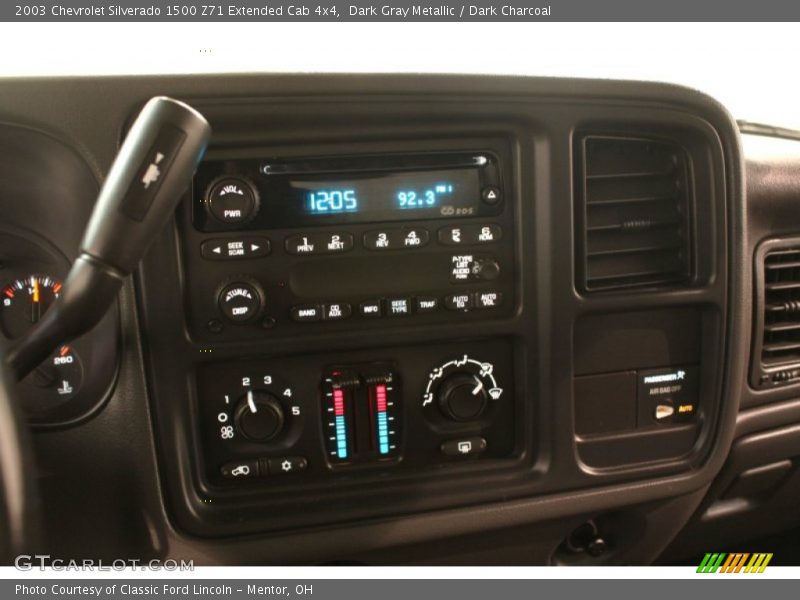 Dark Gray Metallic / Dark Charcoal 2003 Chevrolet Silverado 1500 Z71 Extended Cab 4x4