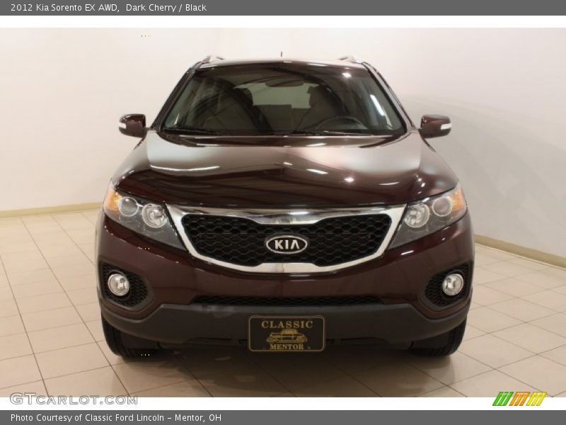 Dark Cherry / Black 2012 Kia Sorento EX AWD