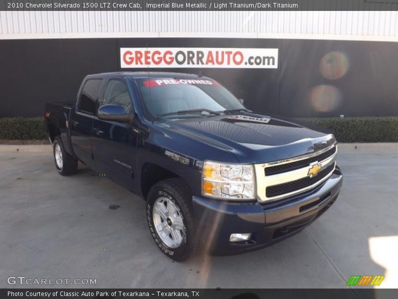 Imperial Blue Metallic / Light Titanium/Dark Titanium 2010 Chevrolet Silverado 1500 LTZ Crew Cab