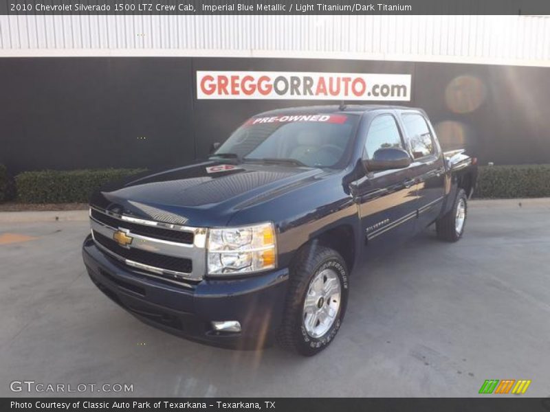 Imperial Blue Metallic / Light Titanium/Dark Titanium 2010 Chevrolet Silverado 1500 LTZ Crew Cab