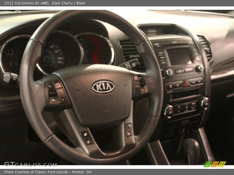 Dark Cherry / Black 2012 Kia Sorento EX AWD