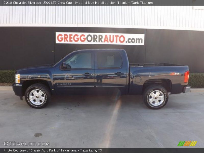 Imperial Blue Metallic / Light Titanium/Dark Titanium 2010 Chevrolet Silverado 1500 LTZ Crew Cab