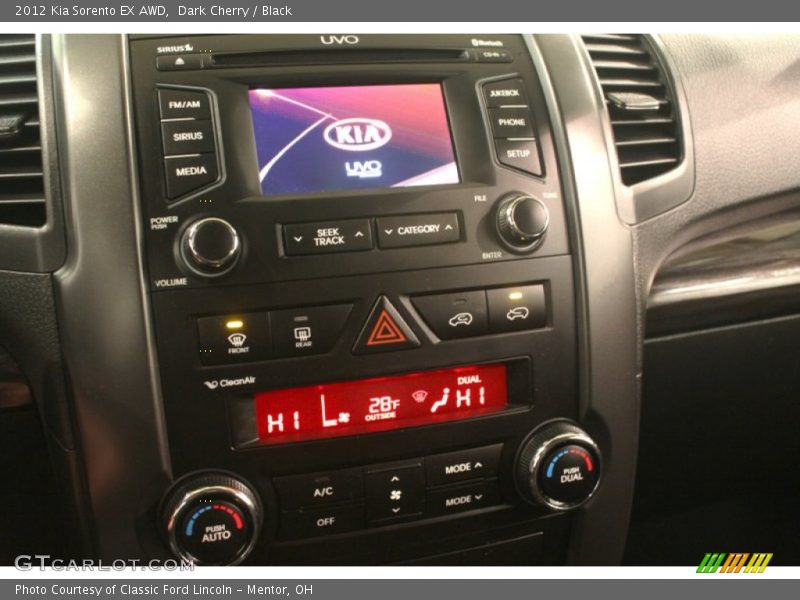 Dark Cherry / Black 2012 Kia Sorento EX AWD