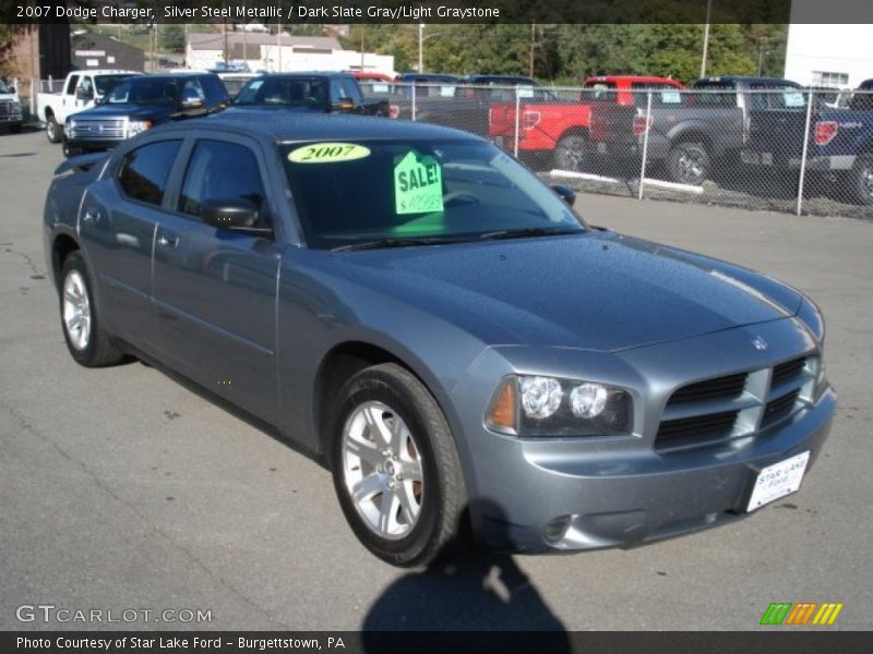 Silver Steel Metallic / Dark Slate Gray/Light Graystone 2007 Dodge Charger