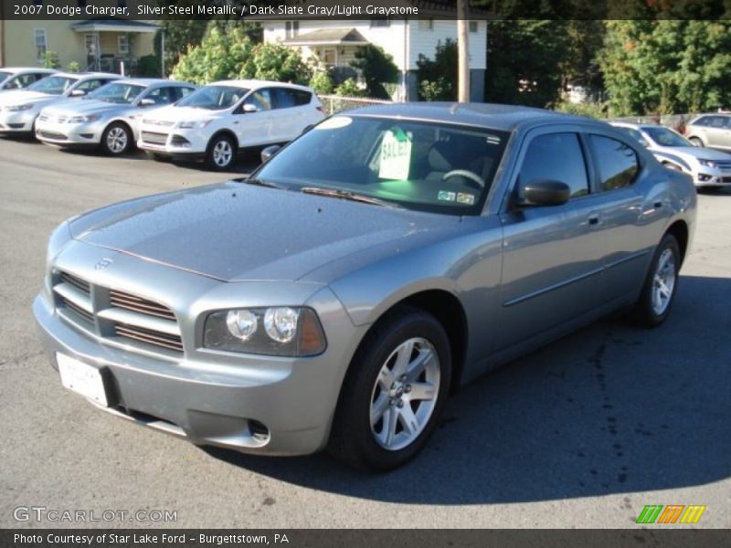 Silver Steel Metallic / Dark Slate Gray/Light Graystone 2007 Dodge Charger