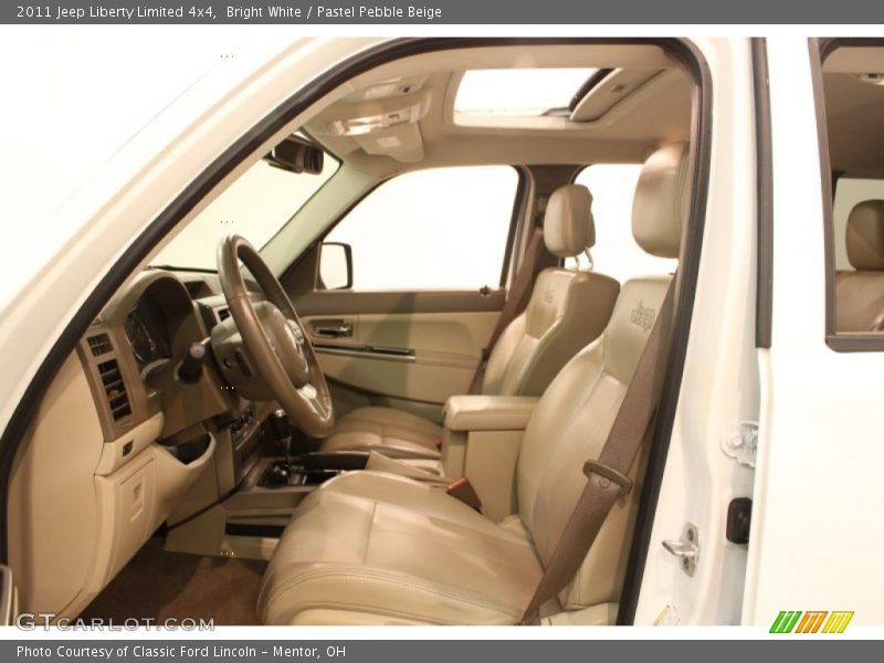Bright White / Pastel Pebble Beige 2011 Jeep Liberty Limited 4x4