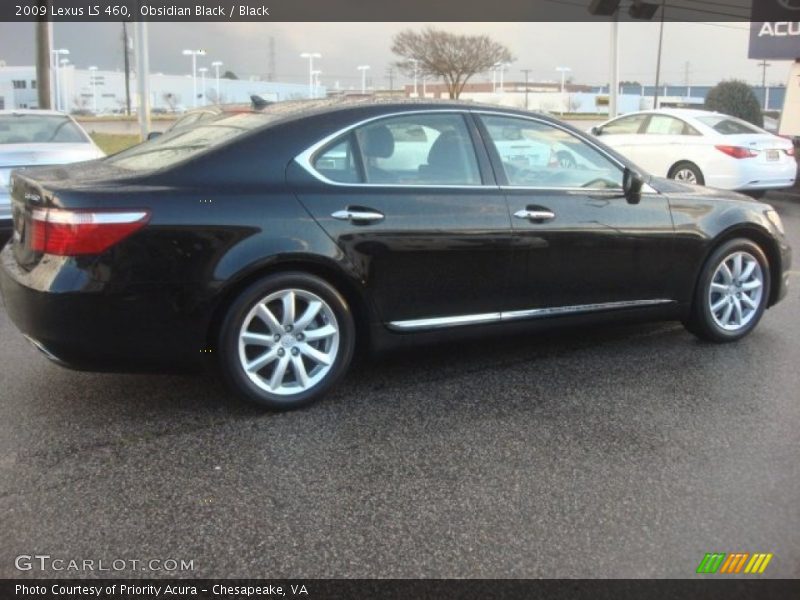 Obsidian Black / Black 2009 Lexus LS 460