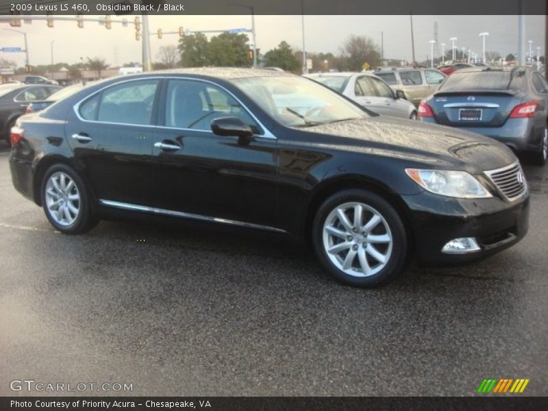 Obsidian Black / Black 2009 Lexus LS 460