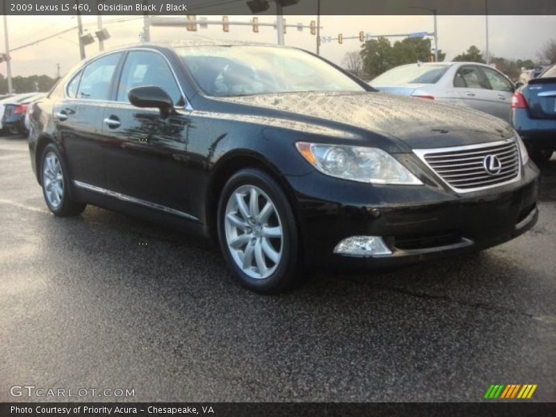 Obsidian Black / Black 2009 Lexus LS 460