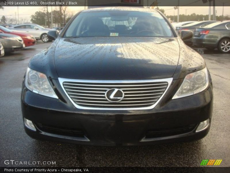 Obsidian Black / Black 2009 Lexus LS 460