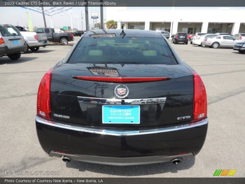 Black Raven / Light Titanium/Ebony 2009 Cadillac CTS Sedan