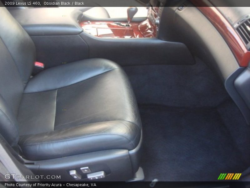 Obsidian Black / Black 2009 Lexus LS 460