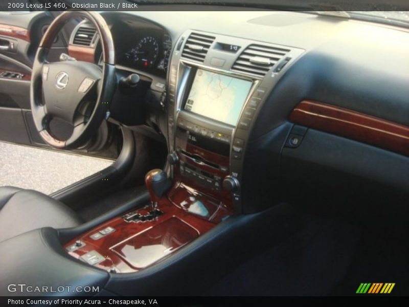 Obsidian Black / Black 2009 Lexus LS 460