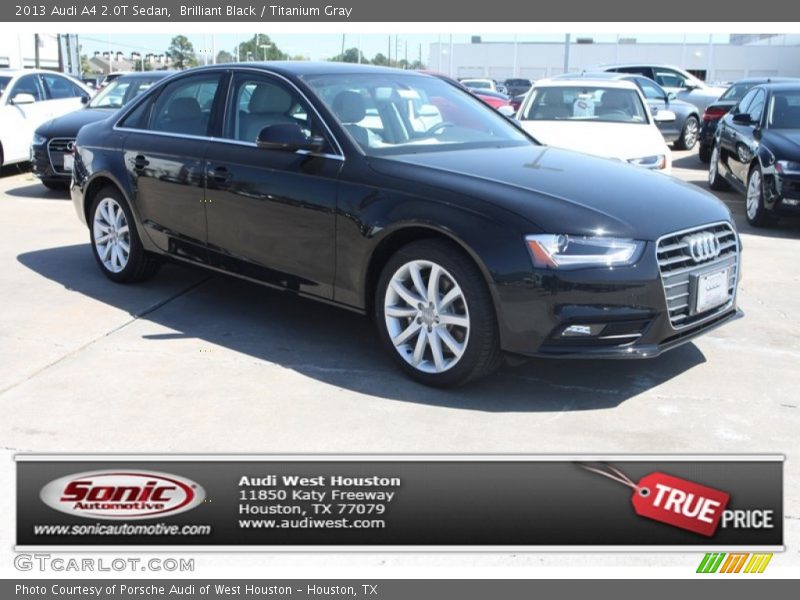 Brilliant Black / Titanium Gray 2013 Audi A4 2.0T Sedan