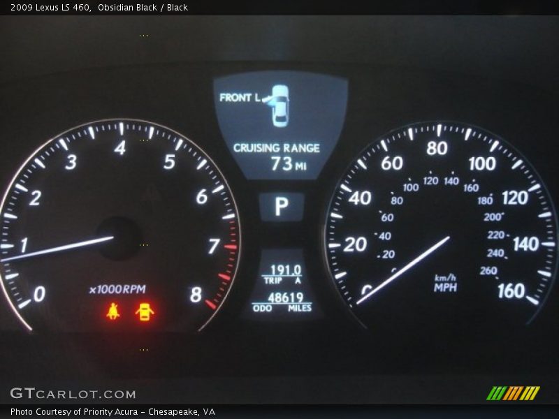Obsidian Black / Black 2009 Lexus LS 460