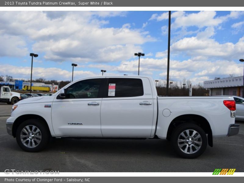 Super White / Black 2013 Toyota Tundra Platinum CrewMax