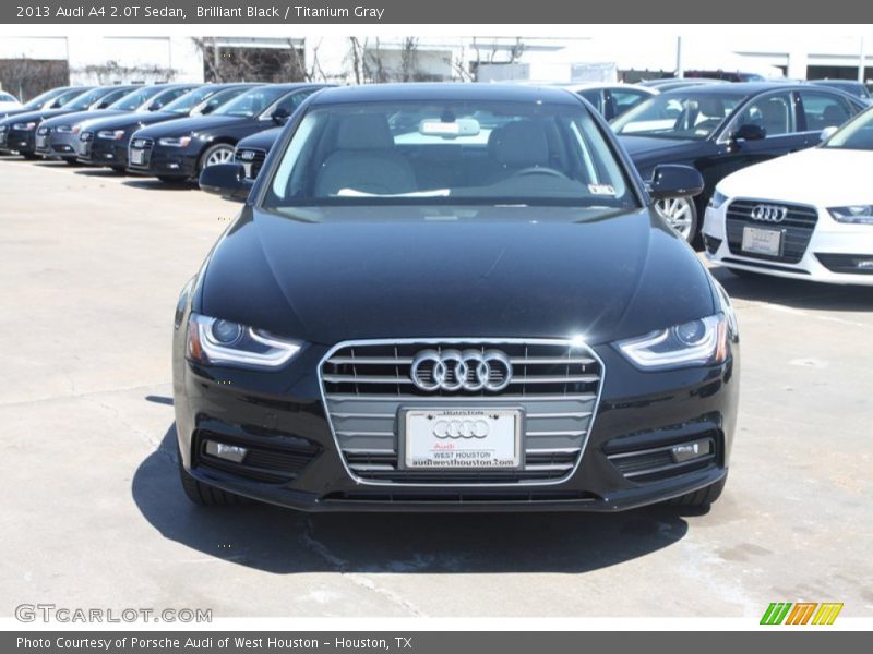 Brilliant Black / Titanium Gray 2013 Audi A4 2.0T Sedan