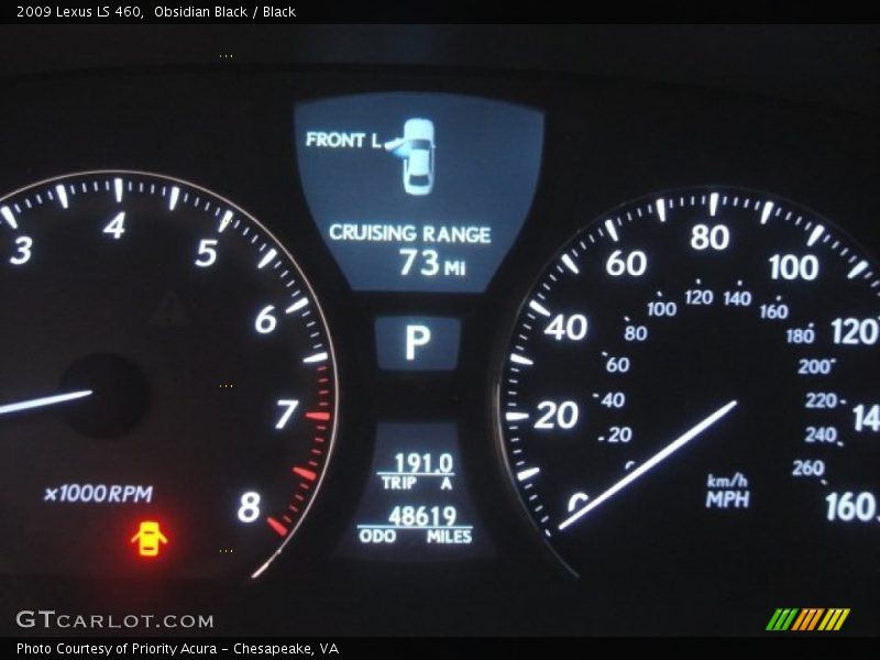 Obsidian Black / Black 2009 Lexus LS 460