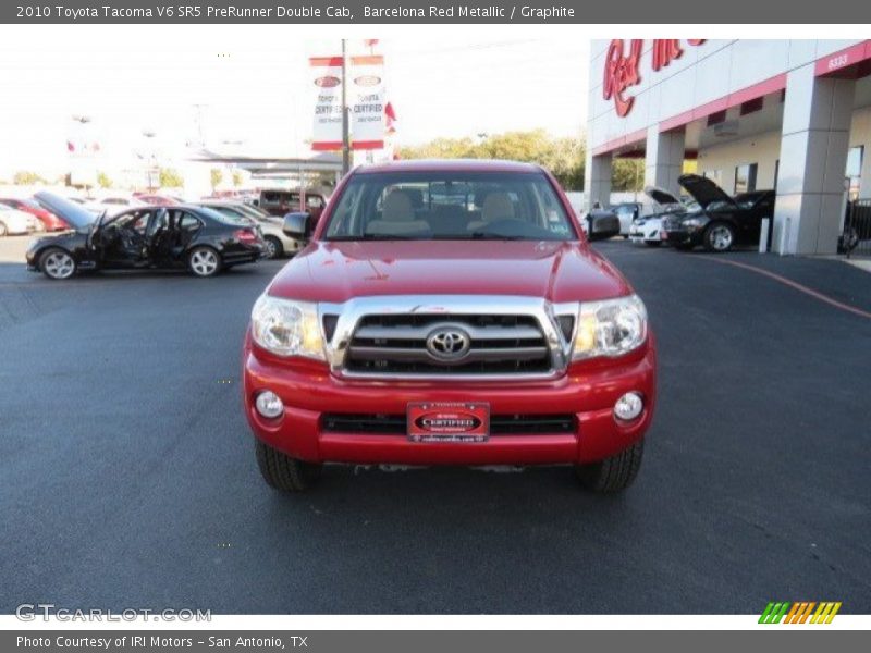 Barcelona Red Metallic / Graphite 2010 Toyota Tacoma V6 SR5 PreRunner Double Cab
