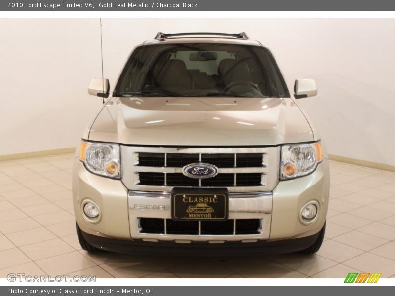 Gold Leaf Metallic / Charcoal Black 2010 Ford Escape Limited V6