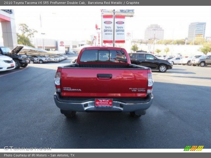 Barcelona Red Metallic / Graphite 2010 Toyota Tacoma V6 SR5 PreRunner Double Cab