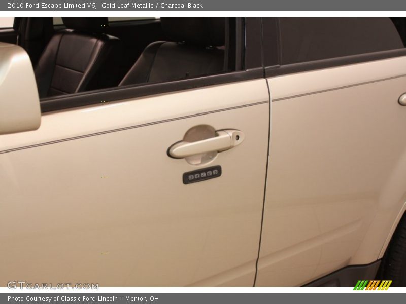 Gold Leaf Metallic / Charcoal Black 2010 Ford Escape Limited V6
