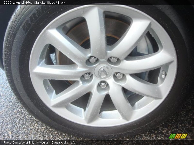 Obsidian Black / Black 2009 Lexus LS 460