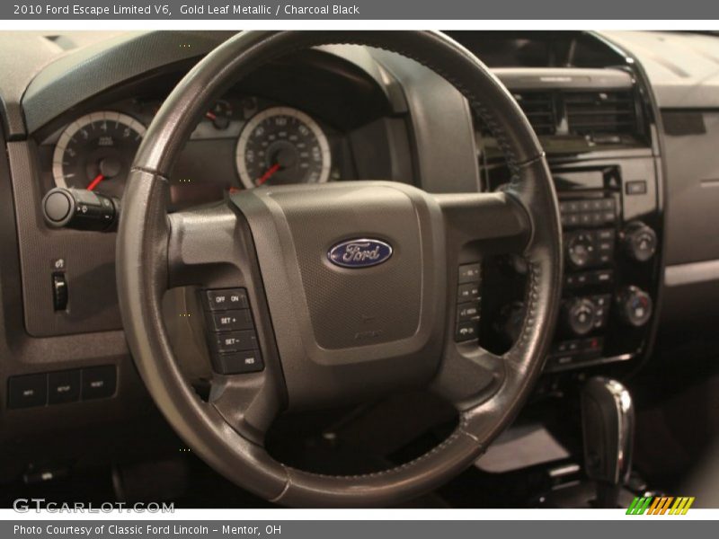 Gold Leaf Metallic / Charcoal Black 2010 Ford Escape Limited V6