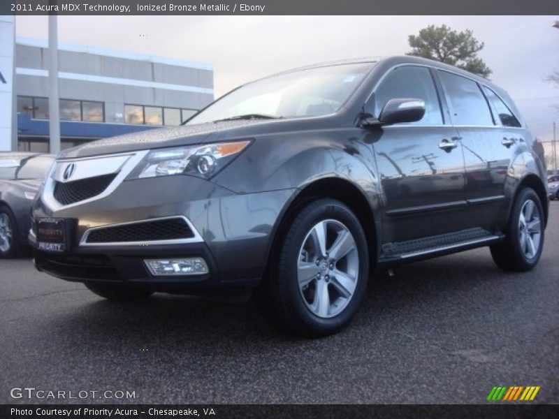 Ionized Bronze Metallic / Ebony 2011 Acura MDX Technology