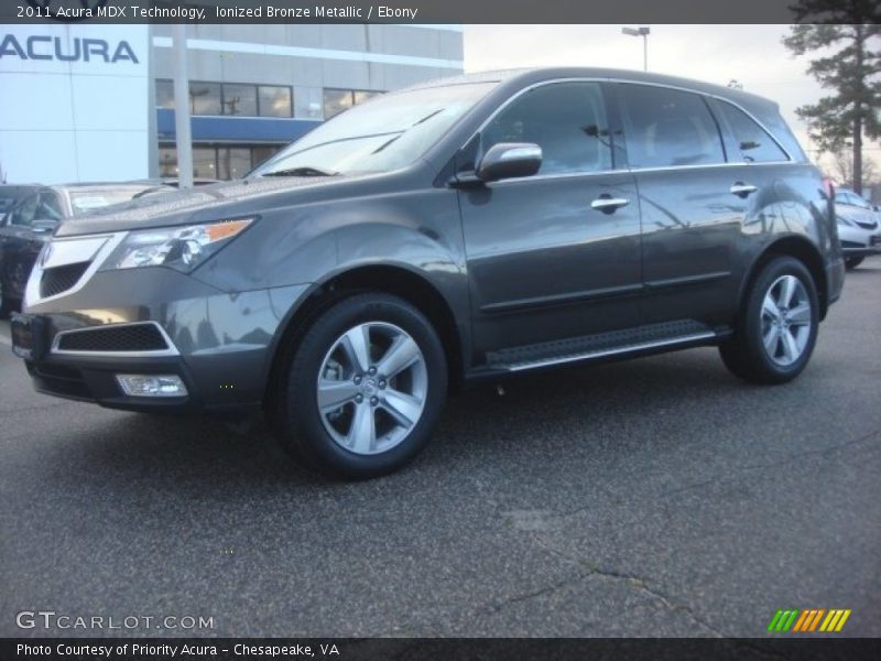Ionized Bronze Metallic / Ebony 2011 Acura MDX Technology