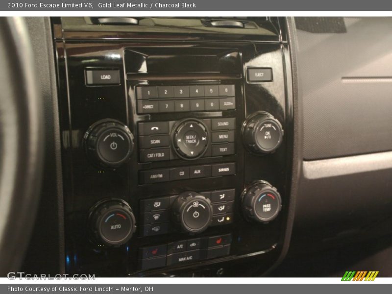 Gold Leaf Metallic / Charcoal Black 2010 Ford Escape Limited V6
